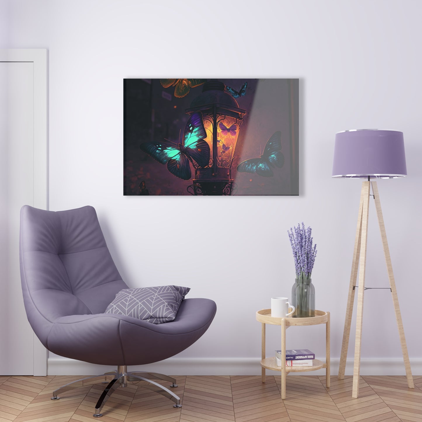 Acrylic Prints Street Light Butterfly 4