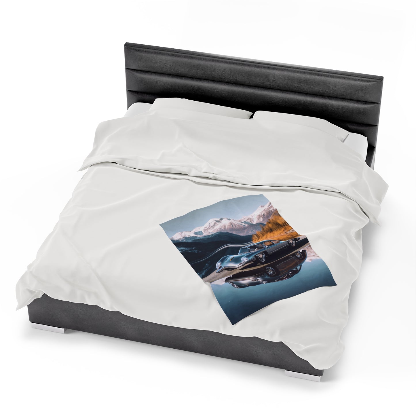 Velveteen Plush Blanket Porsche Lake 1