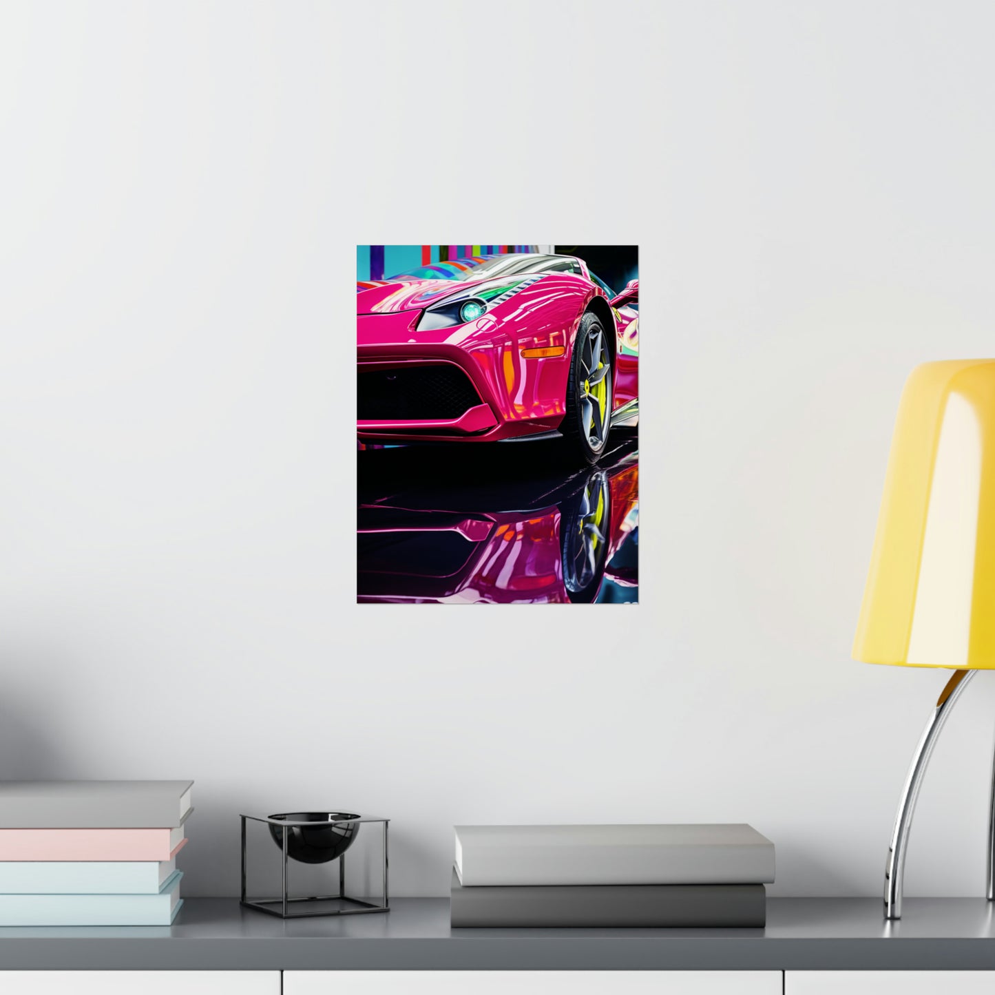 Premium Matte Vertical Posters Ferrari Flair Macro 2