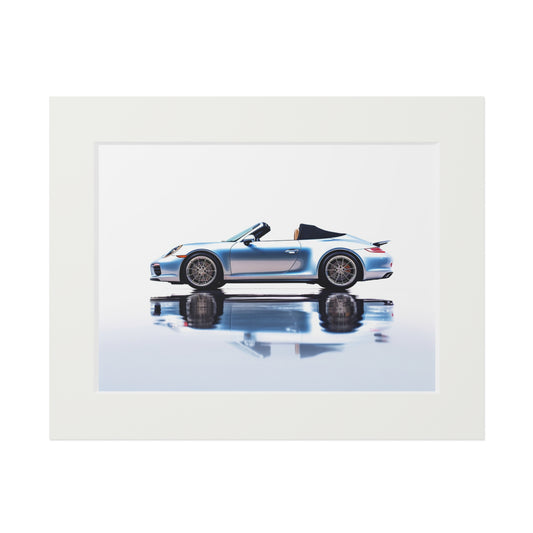Fine Art Prints (Passepartout Paper Frame) 911 Speedster on water 1