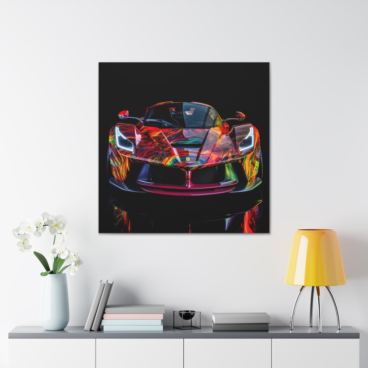 Canvas Gallery Wraps Ferrari Neon 3