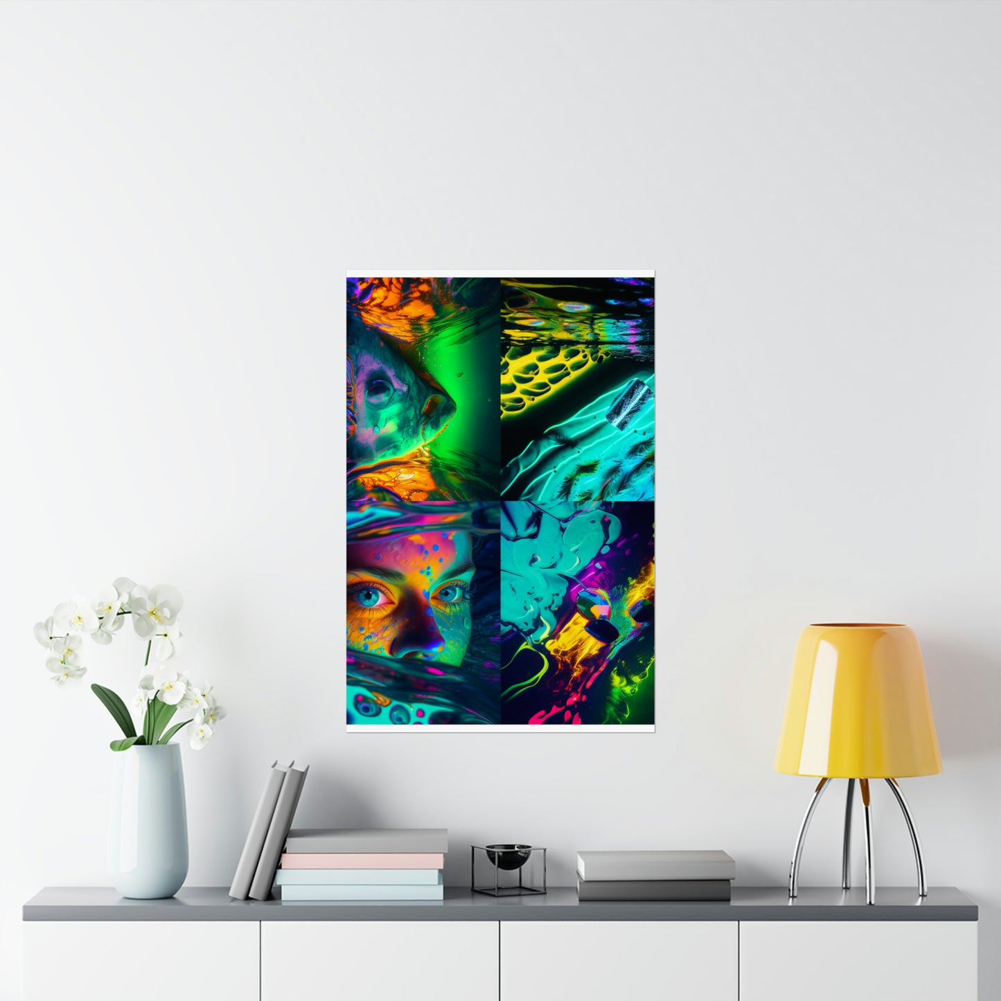 Premium Matte Vertical Posters Florescent Glow 5