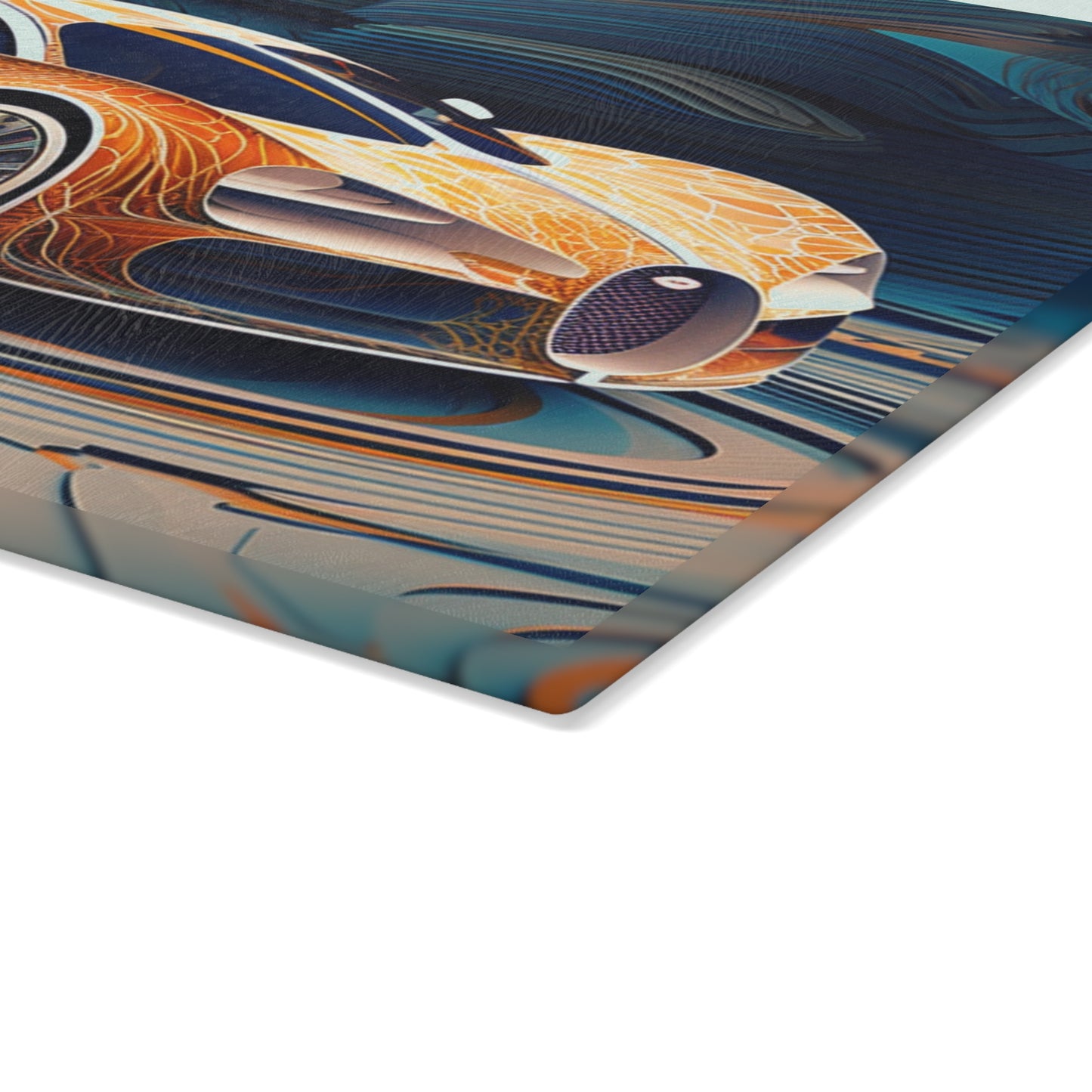 Glass Cutting Board Bugatti Abstract Flair 1