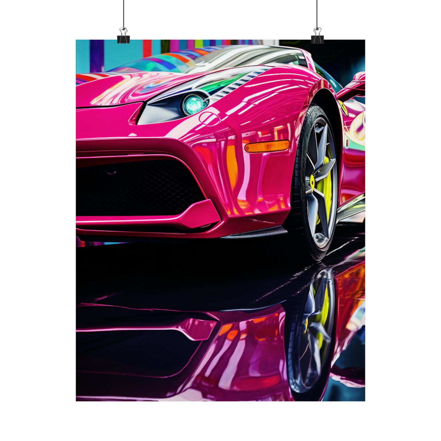 Premium Matte Vertical Posters Ferrari Flair Macro 2