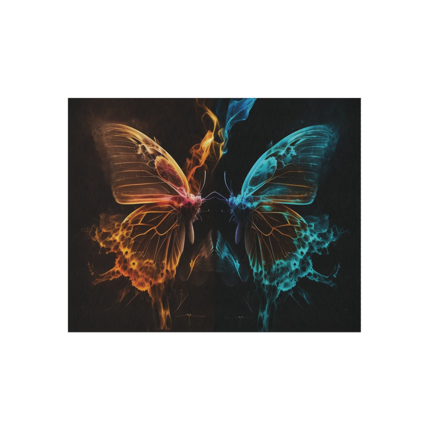 Outdoor Rug  Kiss Neon Butterfly 10