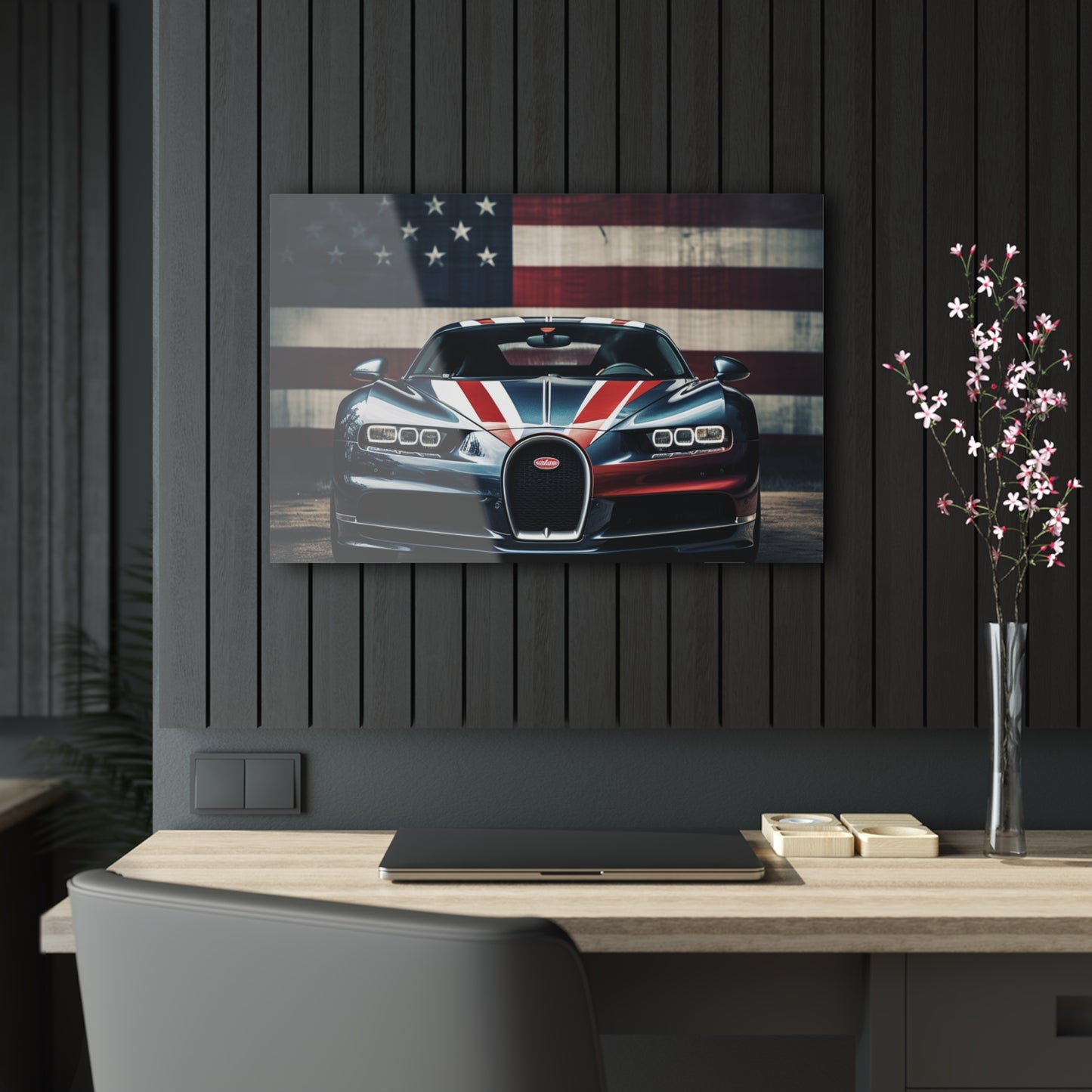 Acrylic Prints Bugatti Flag 2