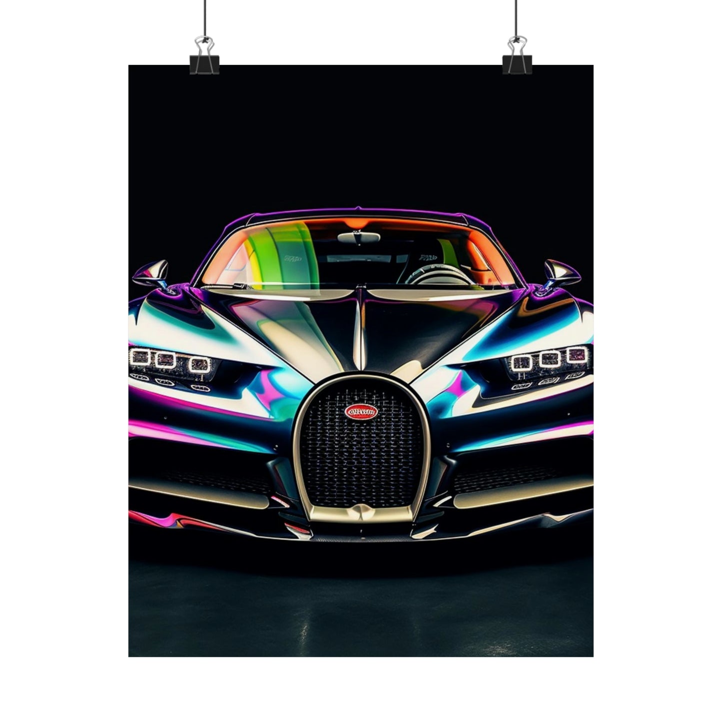 Premium Matte Vertical Posters Hyper Bugatti Chiron 4