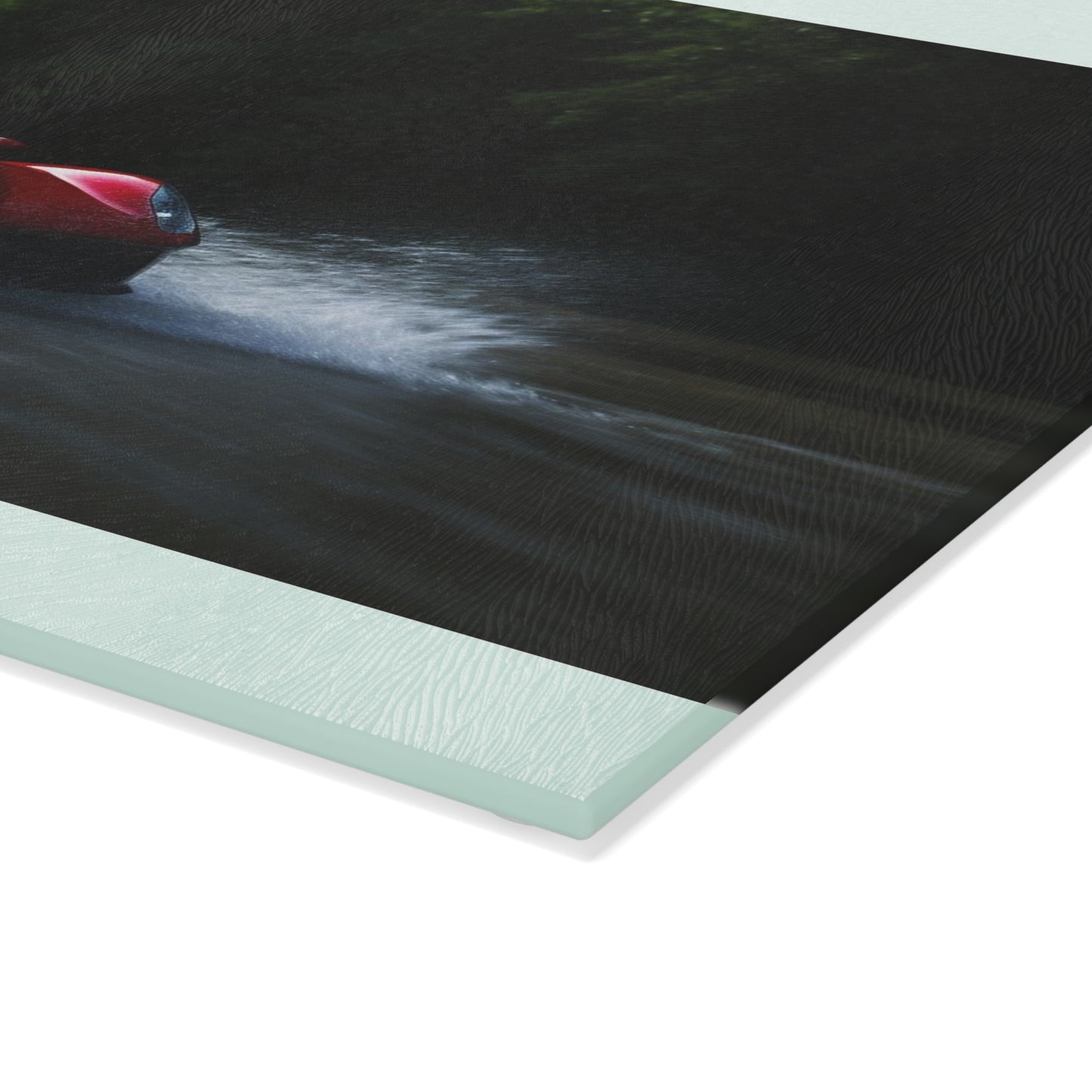 Glass Cutting Board Water Ferrari Splash 1