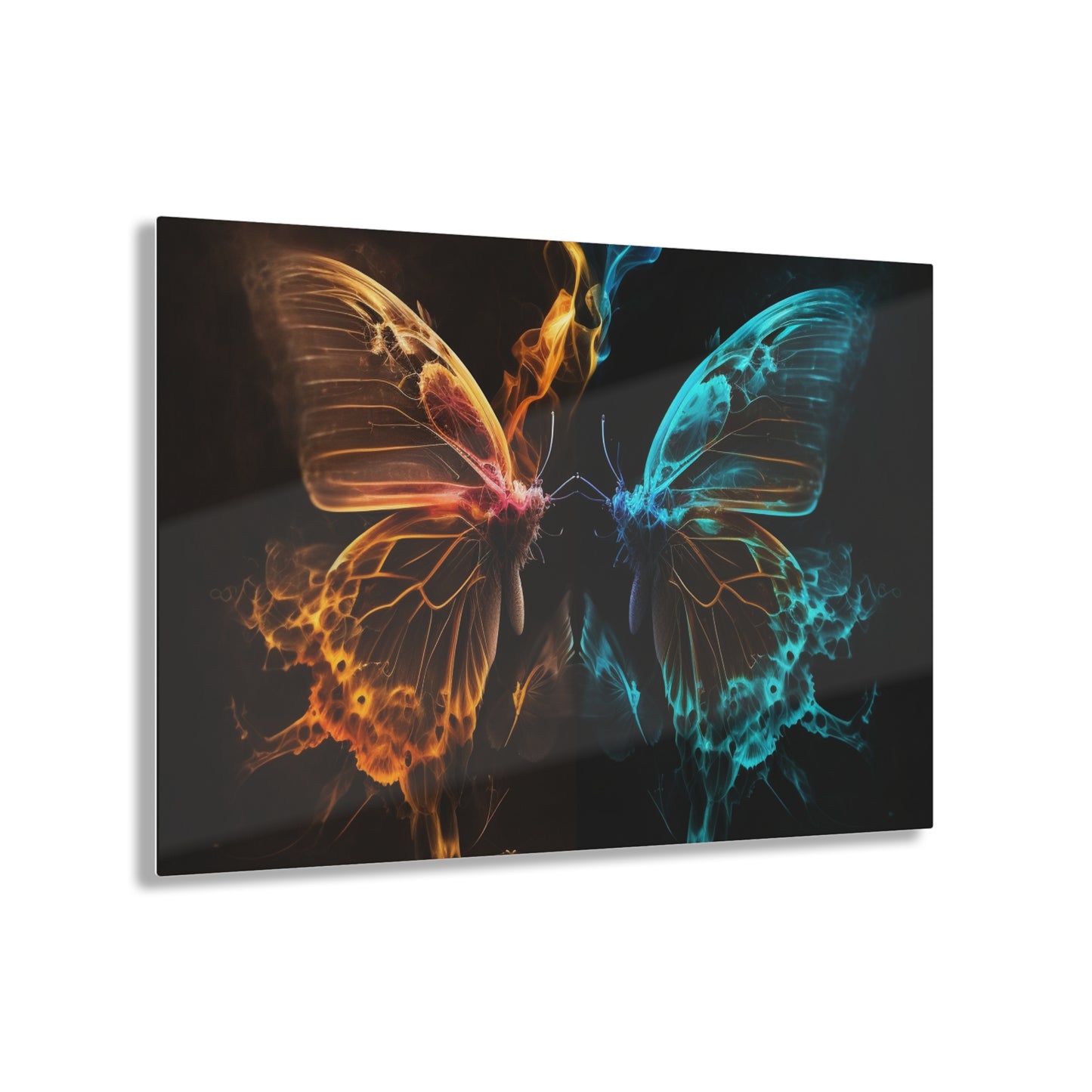 Acrylic Prints Kiss Neon Butterfly 10