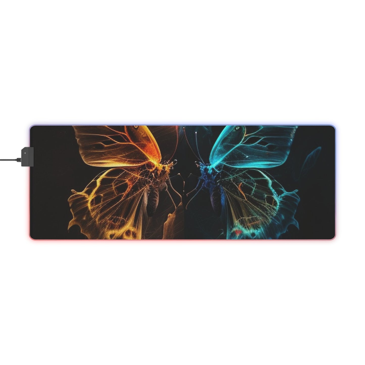 LED Gaming Mouse Pad Kiss Neon Butterfly 4