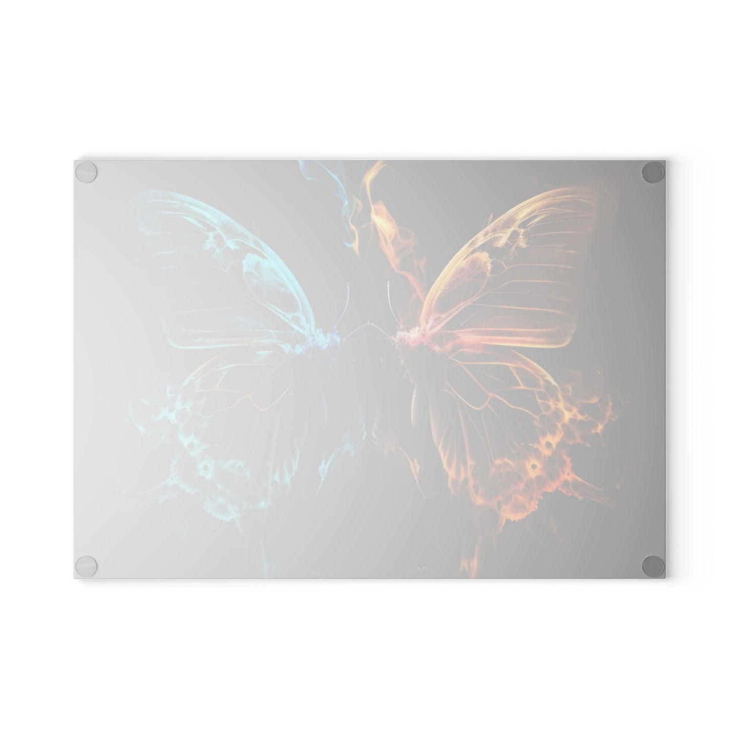 Glass Cutting Board Kiss Neon Butterfly 10