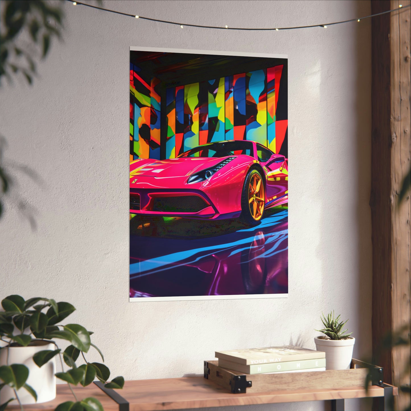 Premium Matte Vertical Posters Ferrari Flair Macro 1