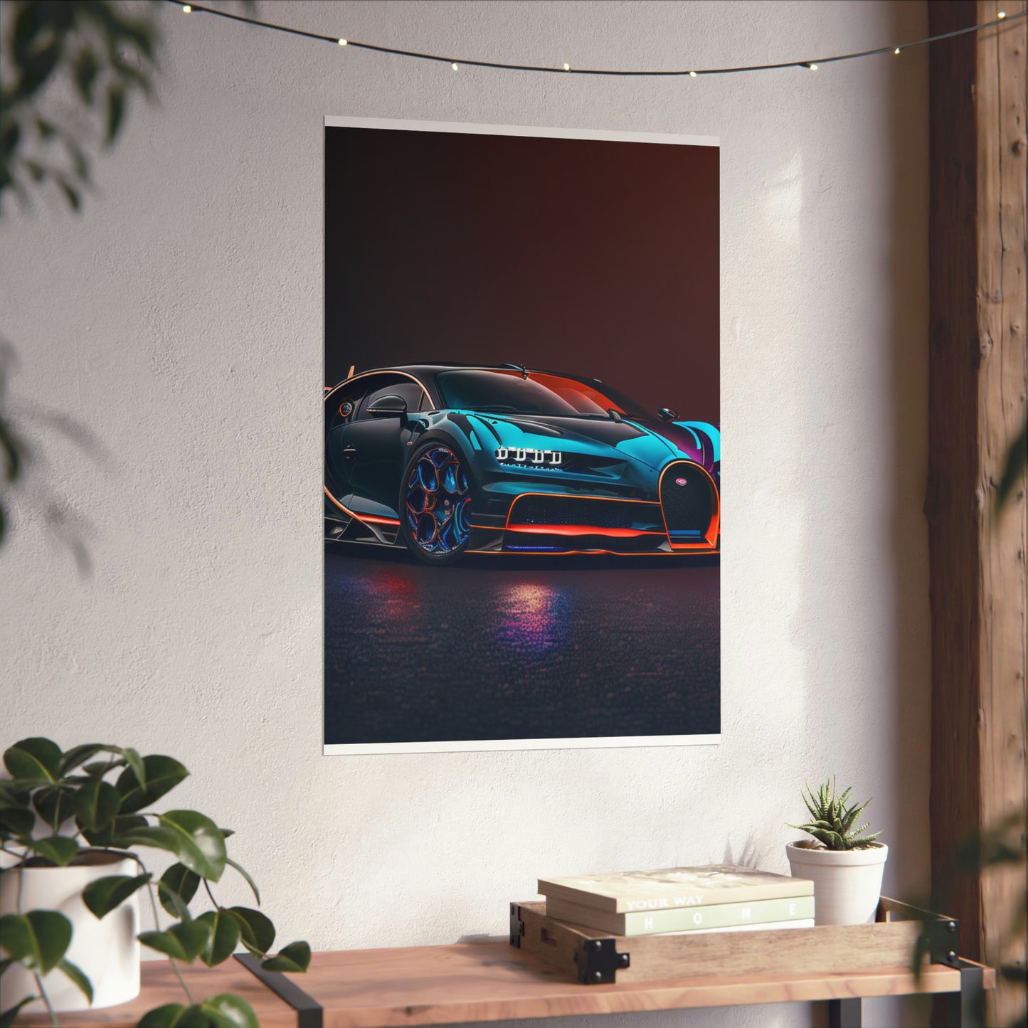 Premium Matte Vertical Posters Bugatti Chiron Super 1