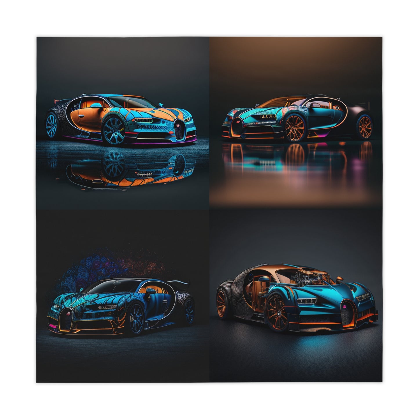 Tablecloth Bugatti Blue 5