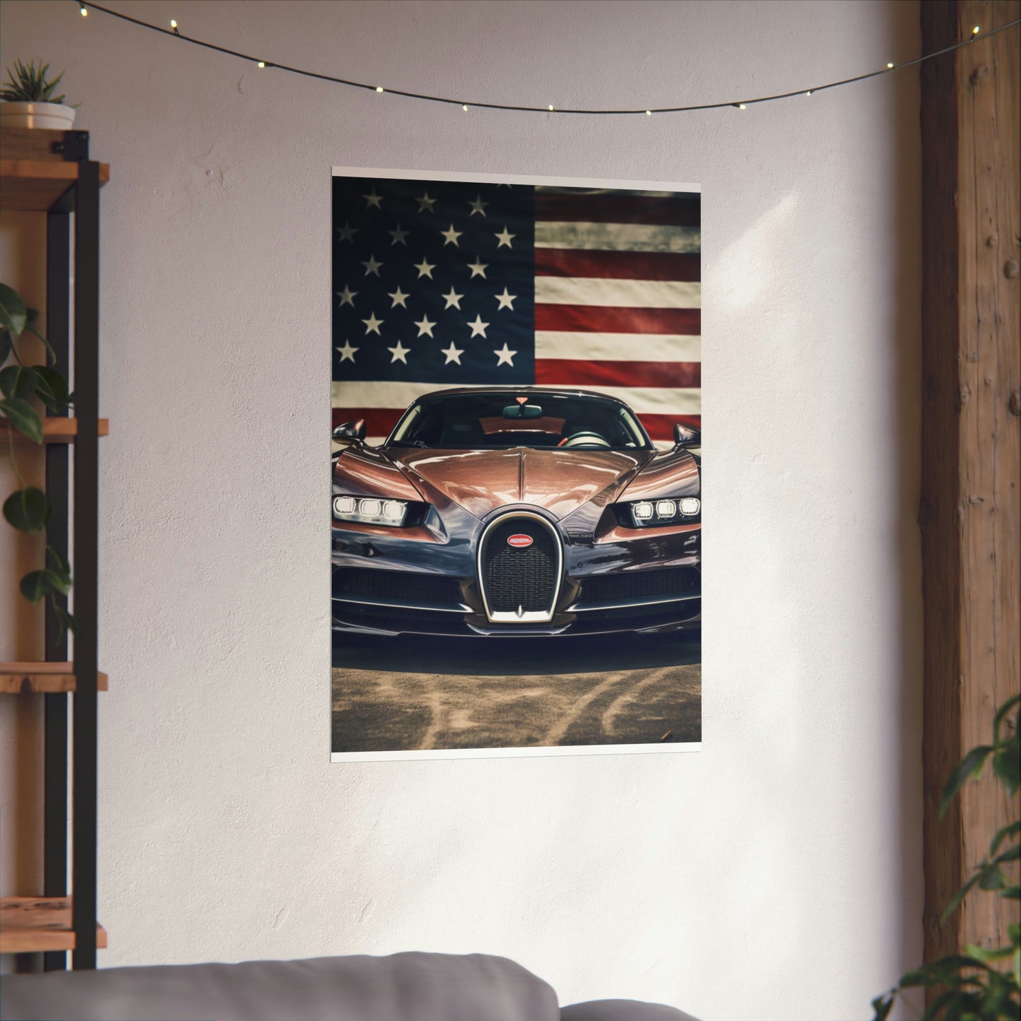 Premium Matte Vertical Posters Bugatti Flag 4