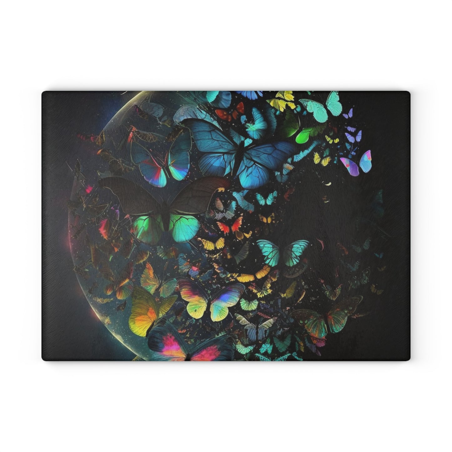 Glass Cutting Board Moon Butterfly 4