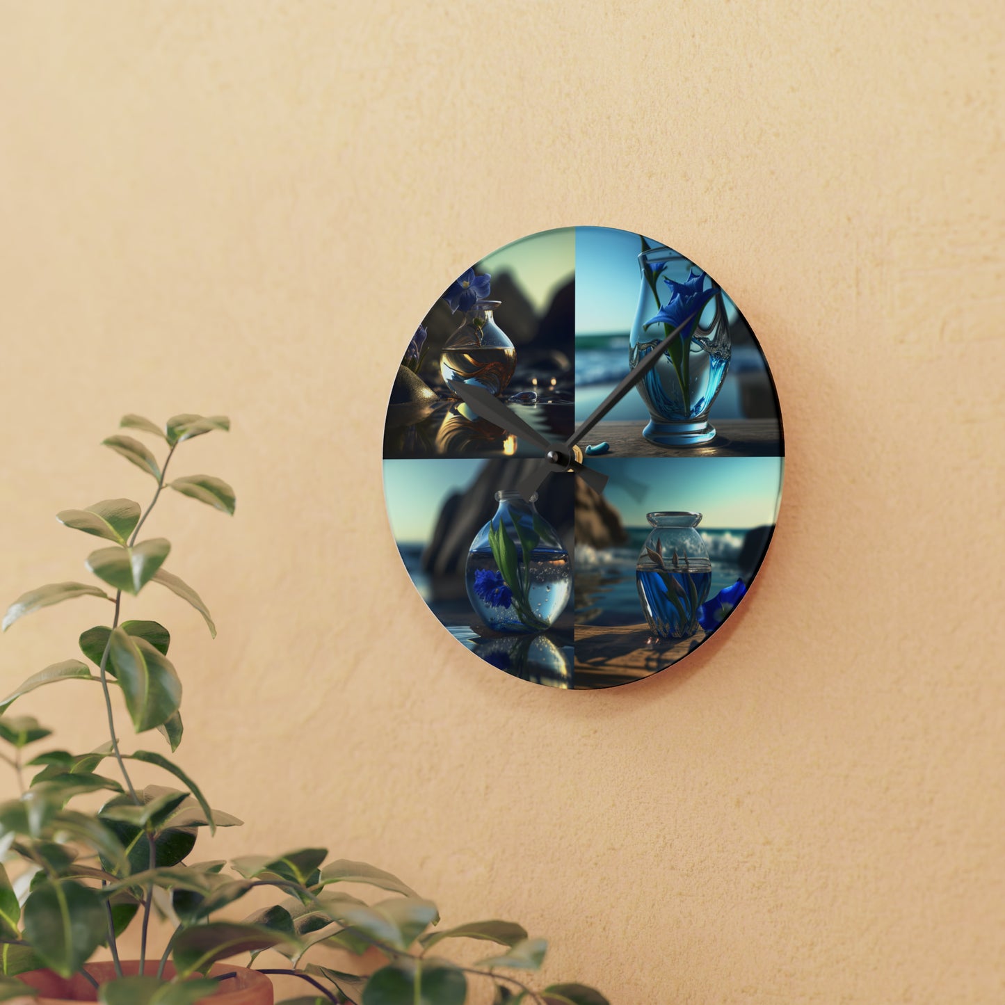 Acrylic Wall Clock The Bluebell 5