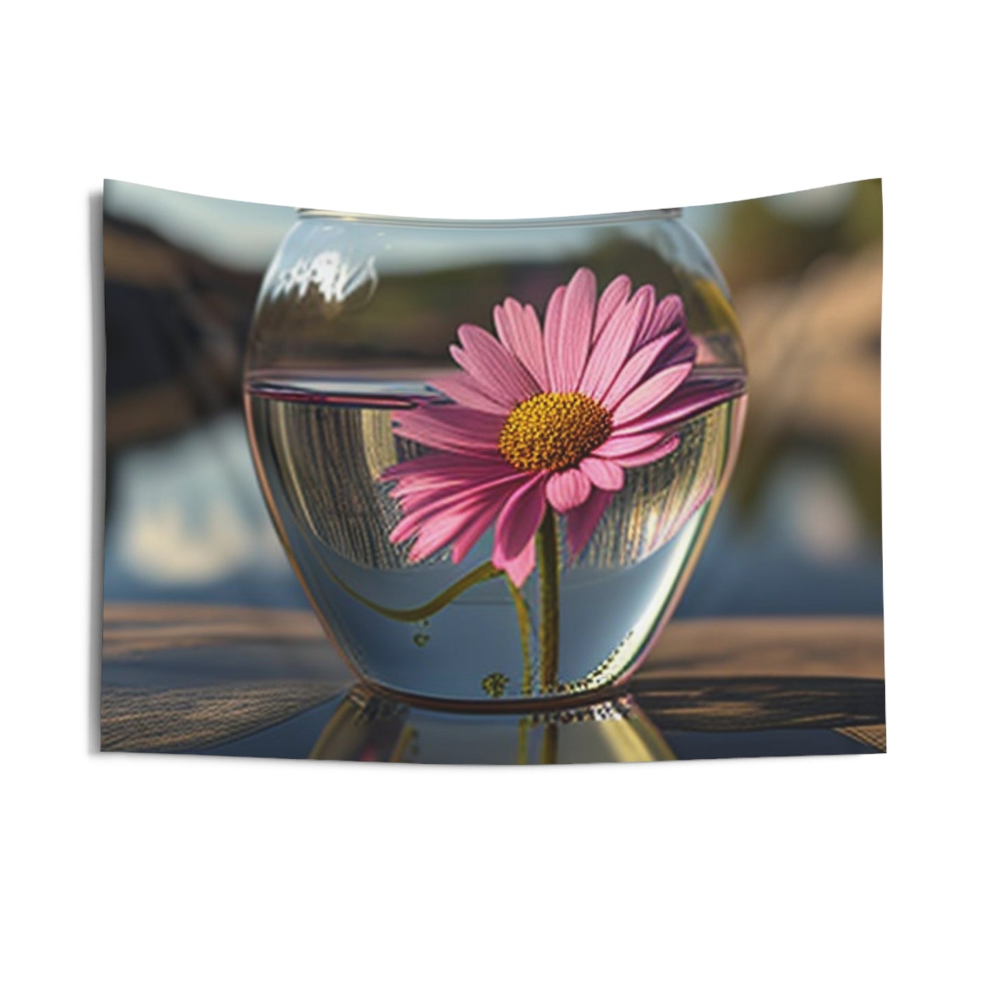 Indoor Wall Tapestries Pink Daisy 3