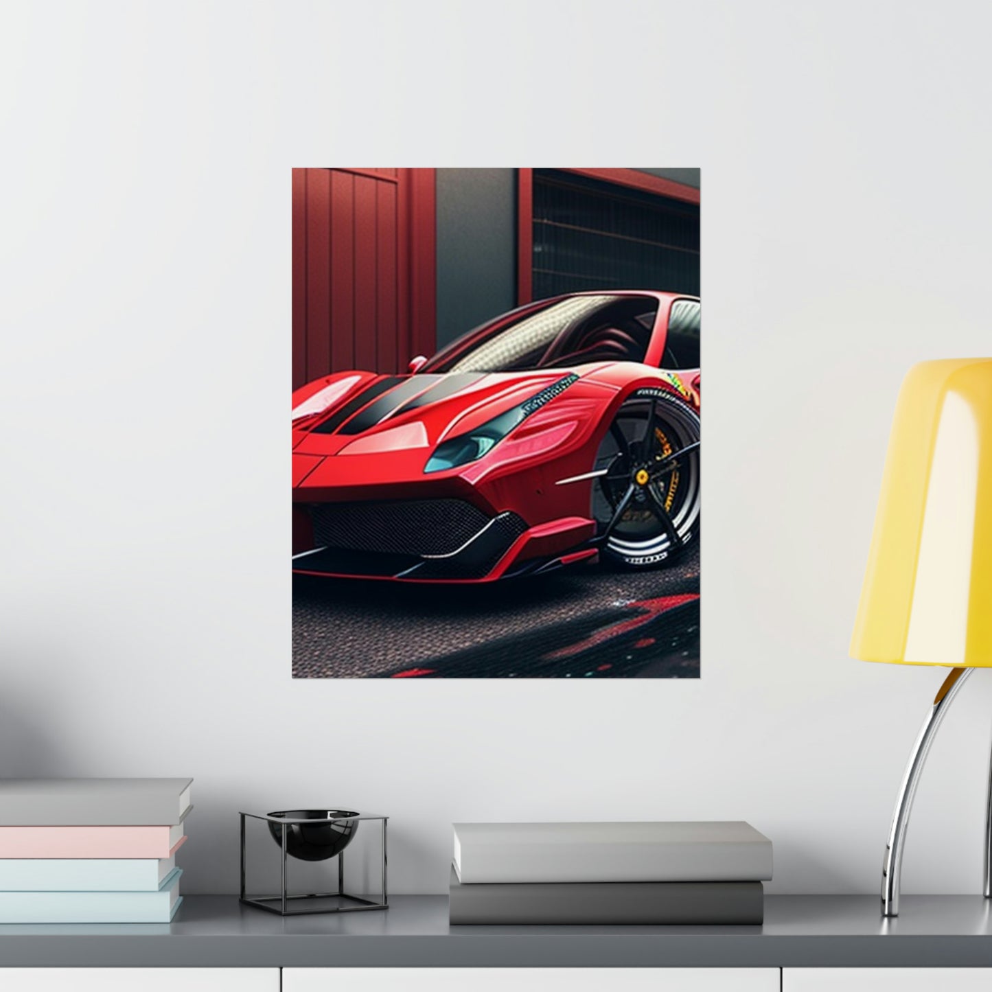 Premium Matte Vertical Posters Ferrari Hyper 1