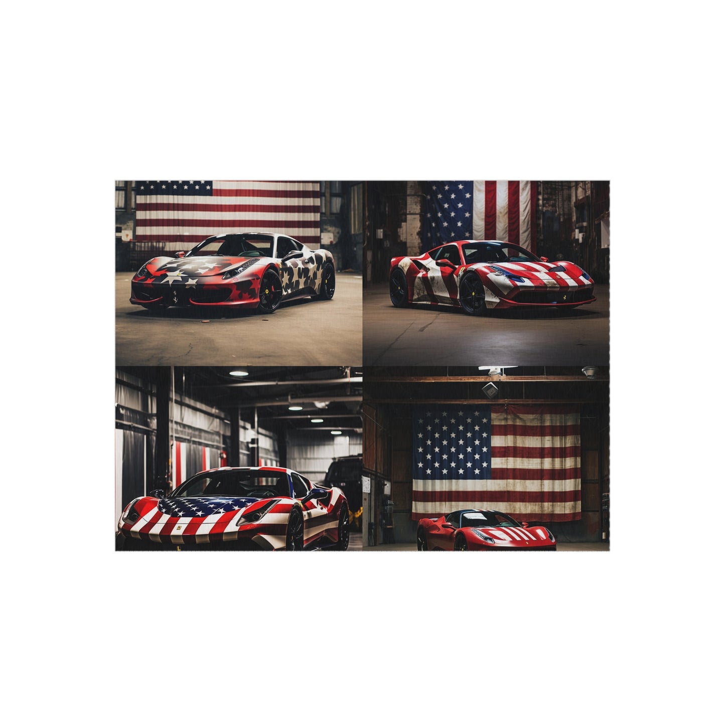 Outdoor Rug  American Flag Farrari 5