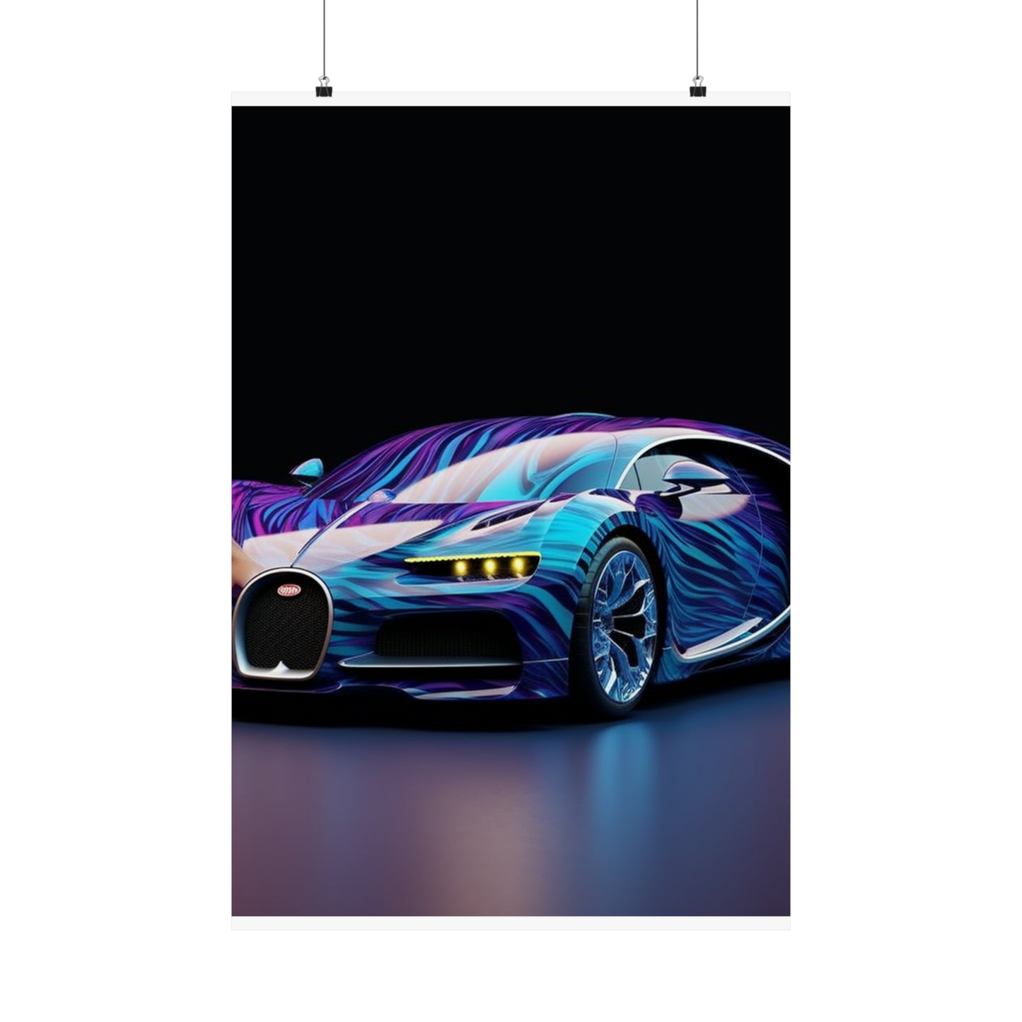 Premium Matte Vertical Posters Bugatti Abstract Flair 3