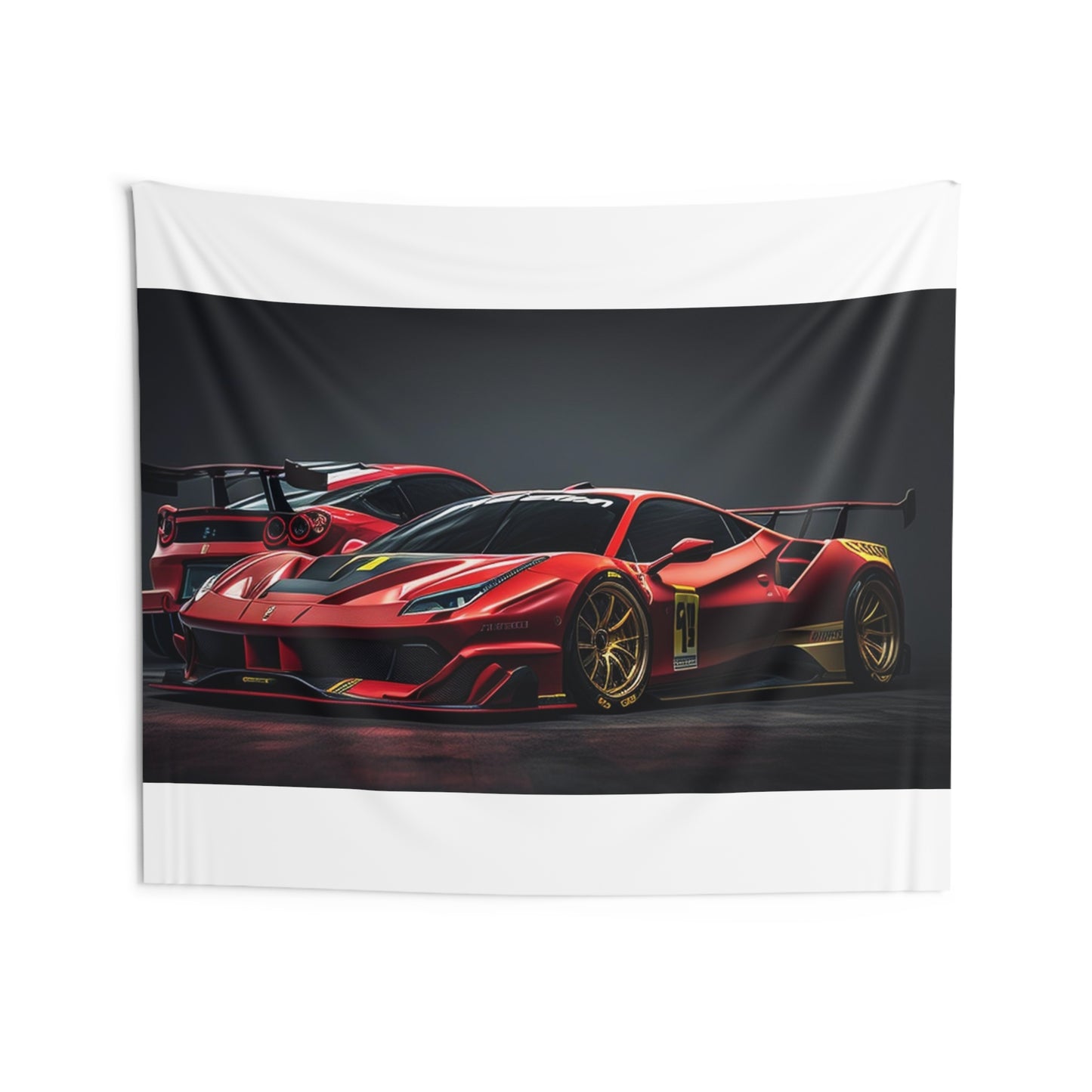 Indoor Wall Tapestries Ferrari Red 3