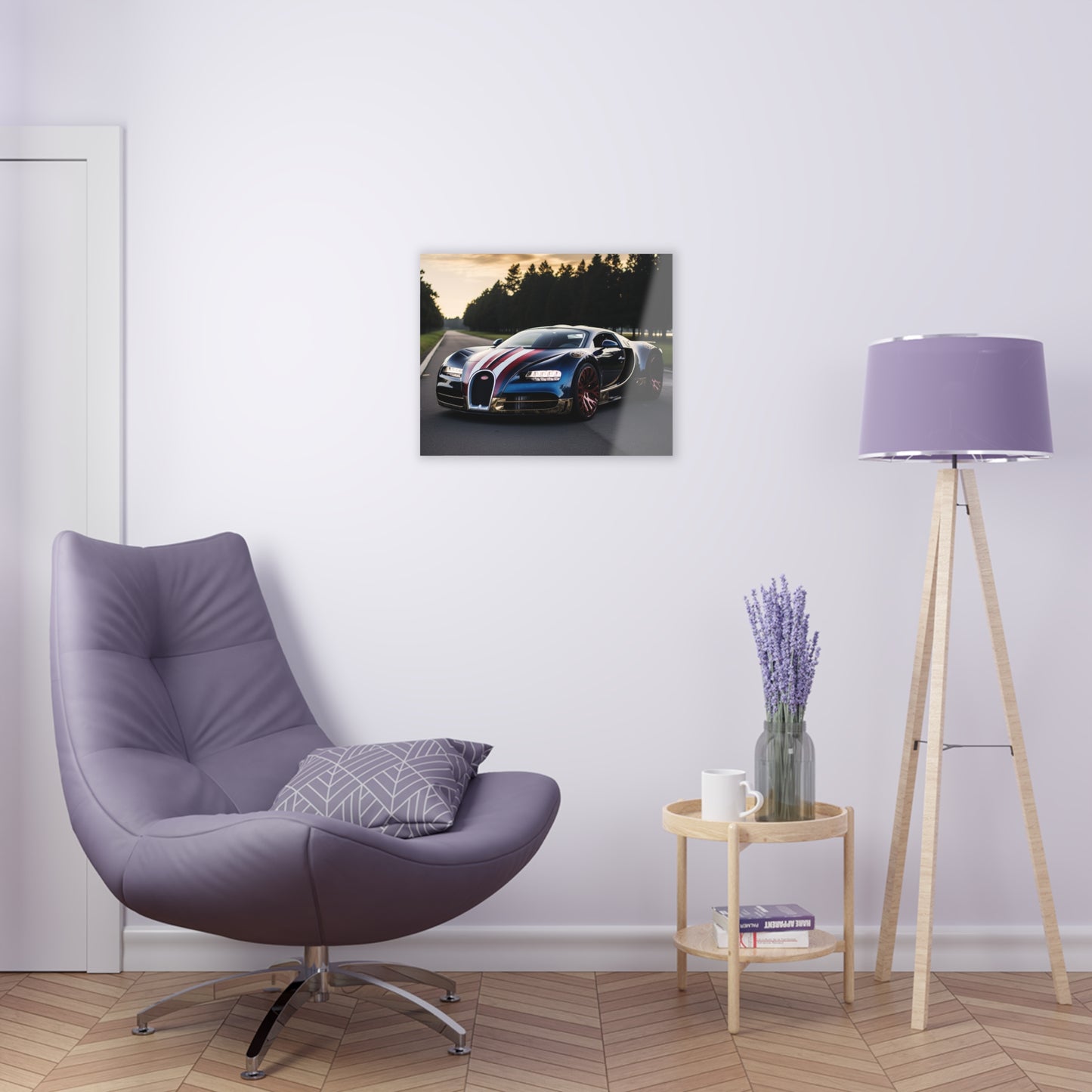 Acrylic Prints Bugatti Flag American 1