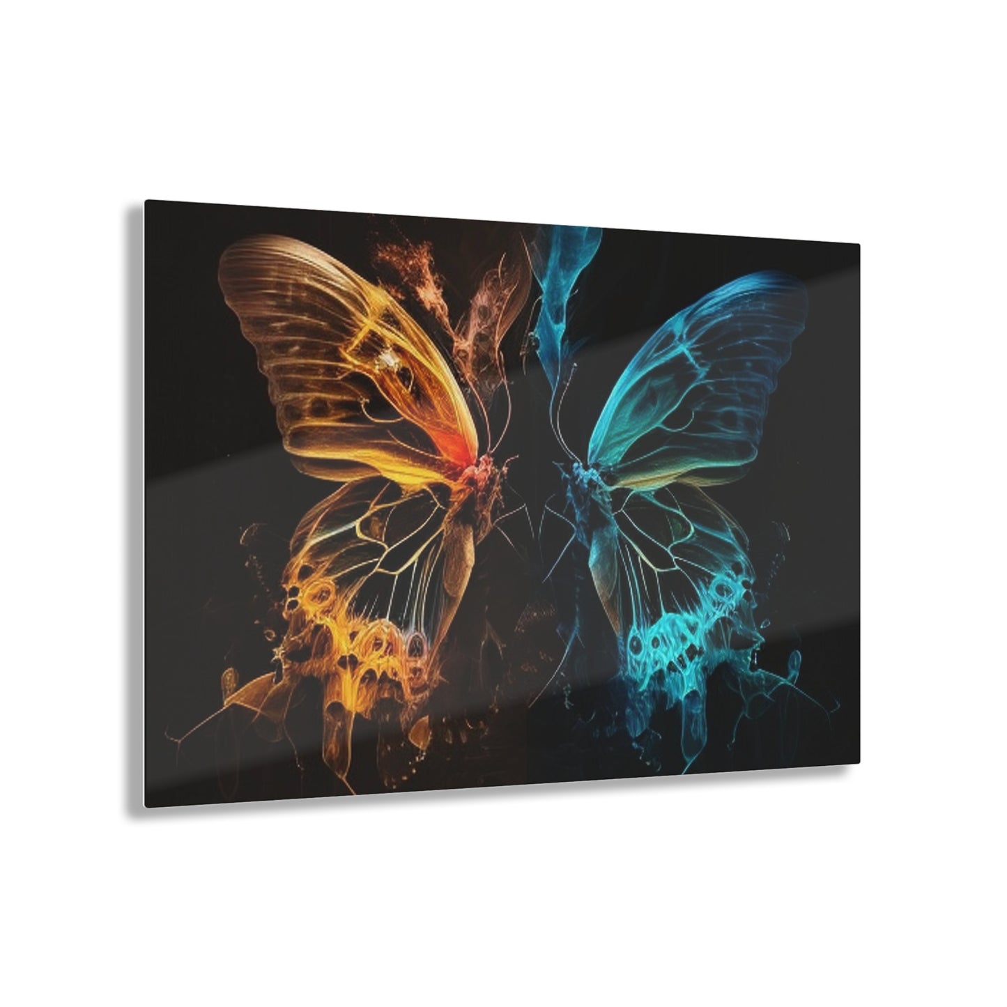 Acrylic Prints Kiss Neon Butterfly 3