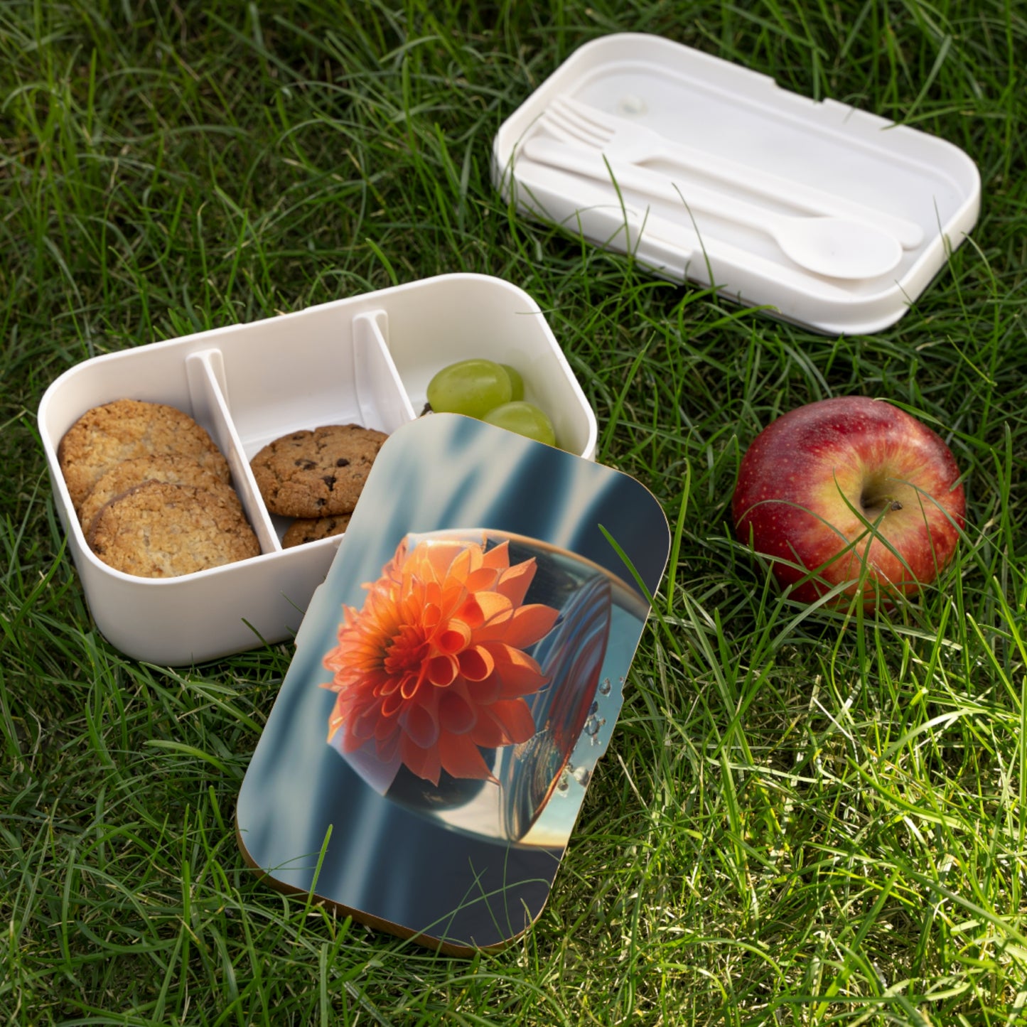 Bento Lunch Box Dahlia Orange 2