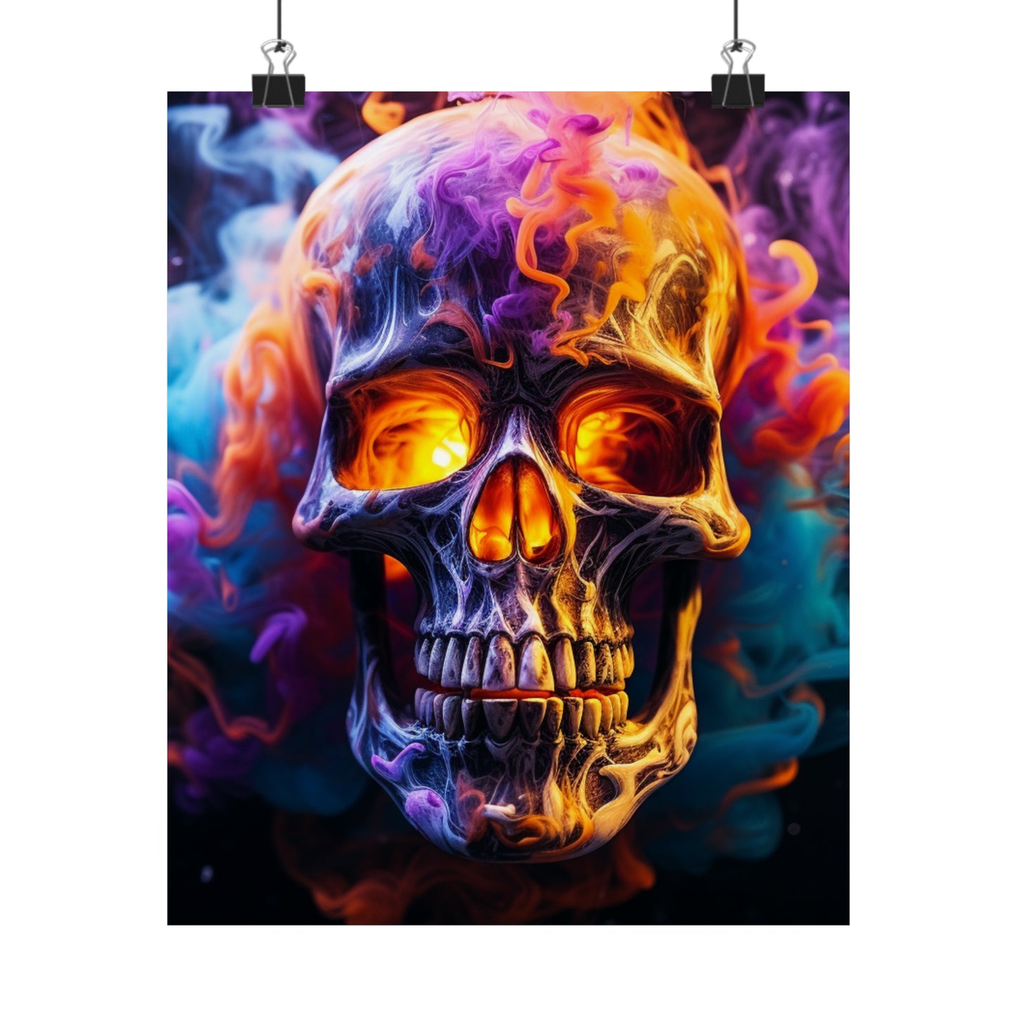 Premium Matte Vertical Posters Macro Skull 2