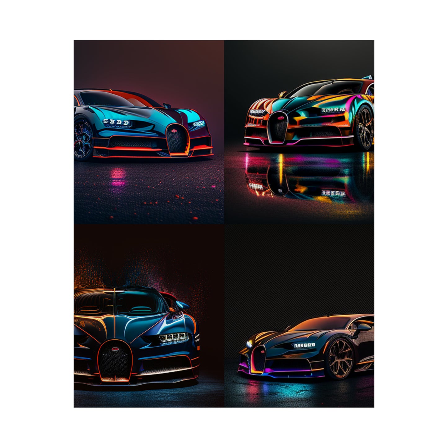 Premium Matte Vertical Posters Bugatti Chiron Super 5