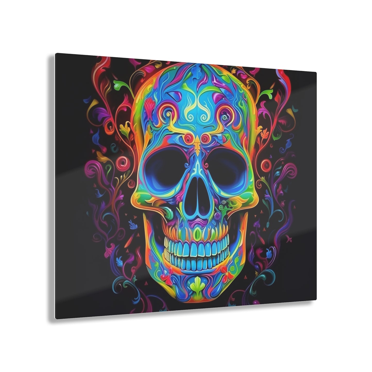 Acrylic Prints Macro Skull Color 4