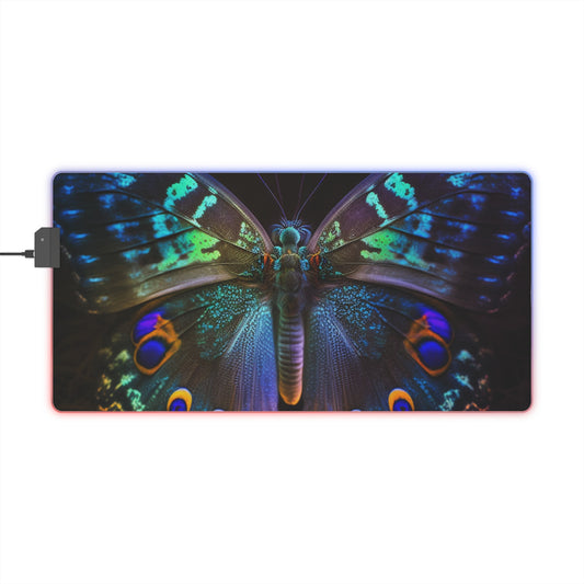 LED Gaming Mouse Pad Neon Hue Butterfly 3