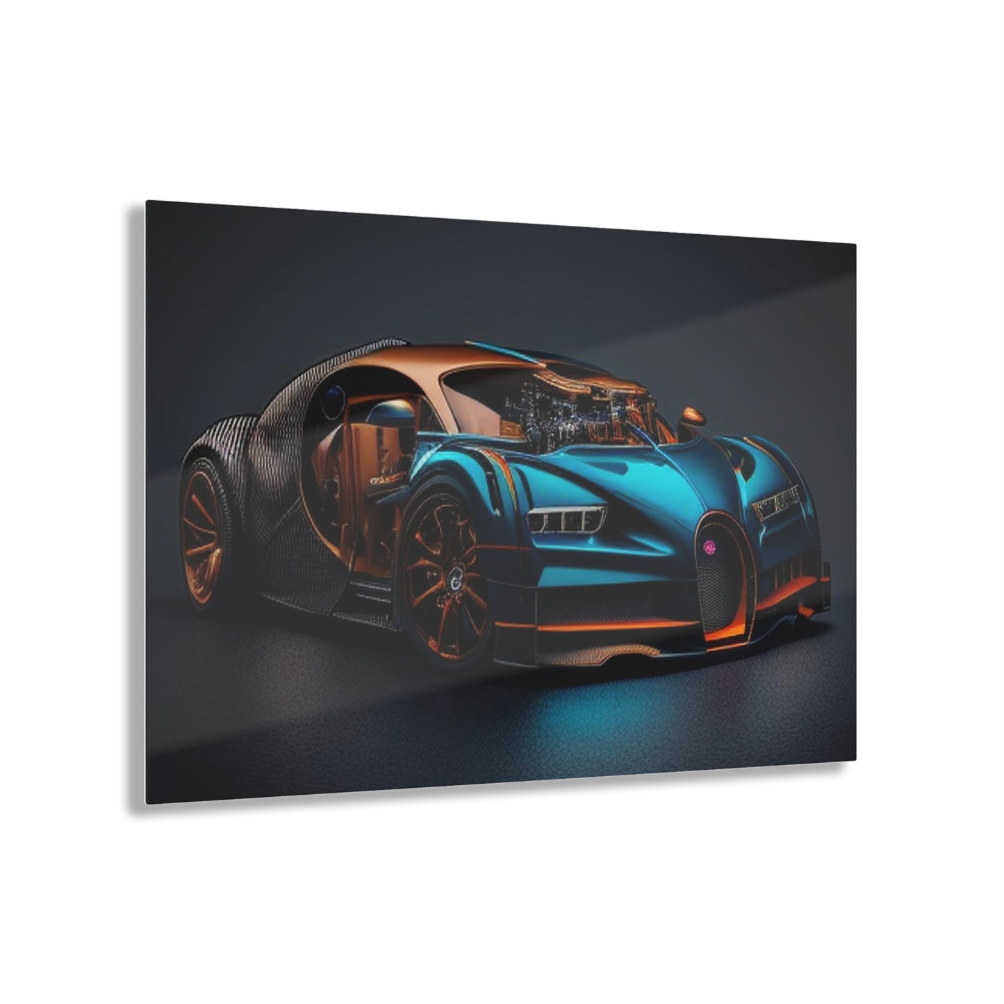 Acrylic Prints Bugatti Blue 4