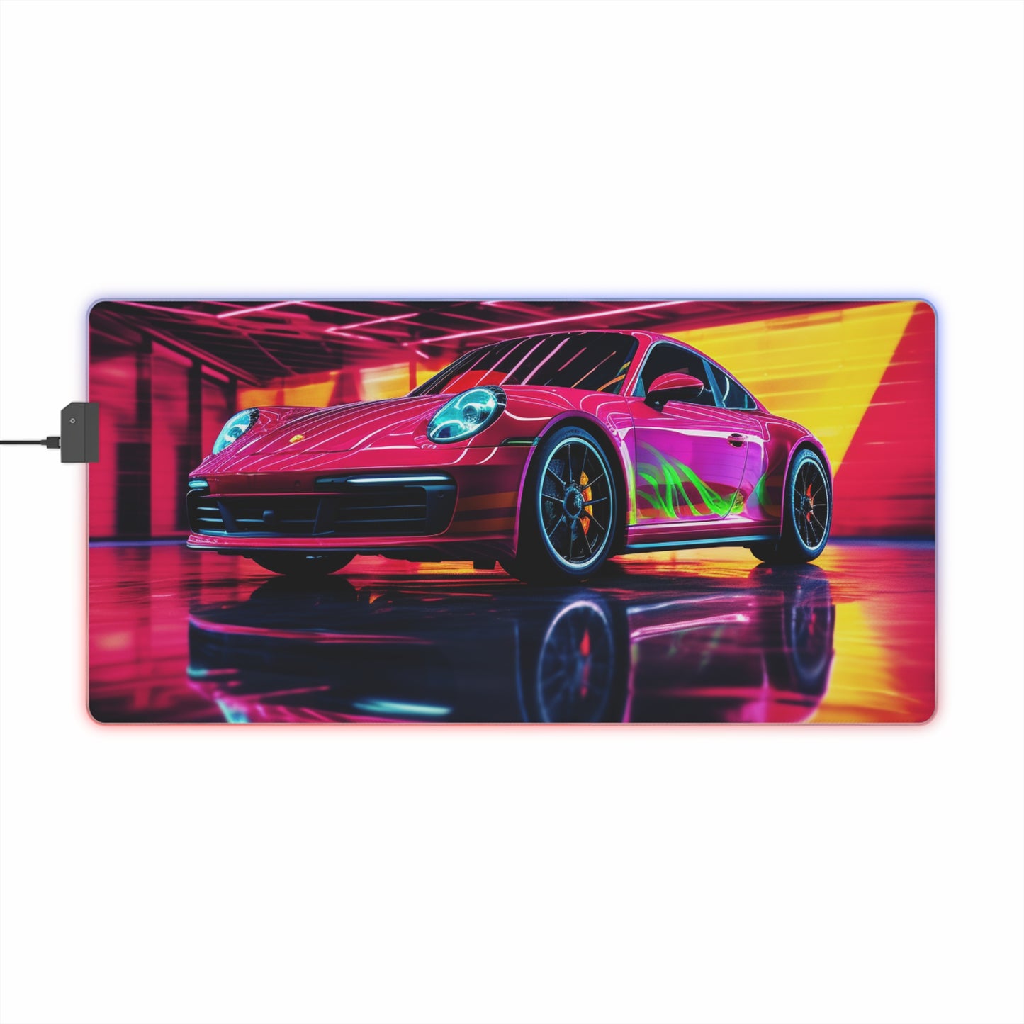 LED Gaming Mouse Pad Macro Porsche 3