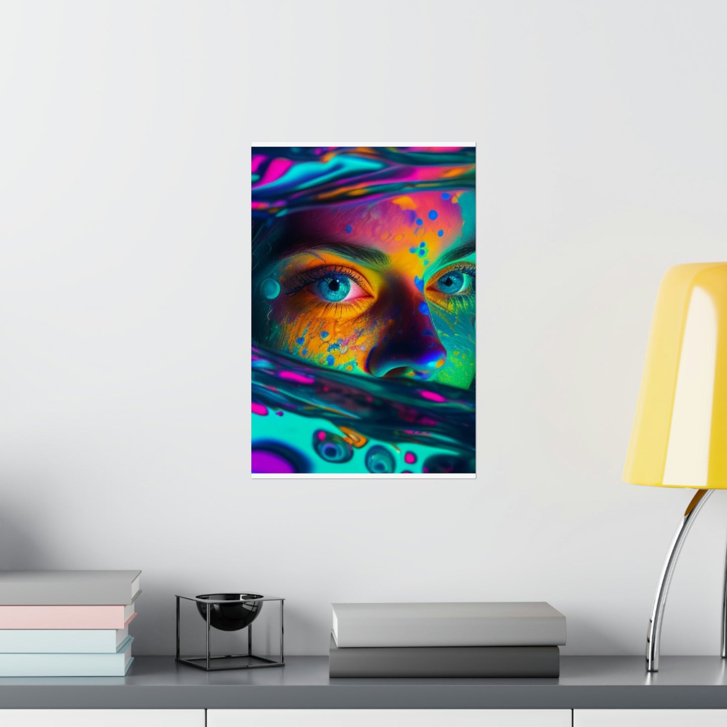 Premium Matte Vertical Posters Florescent Glow 3