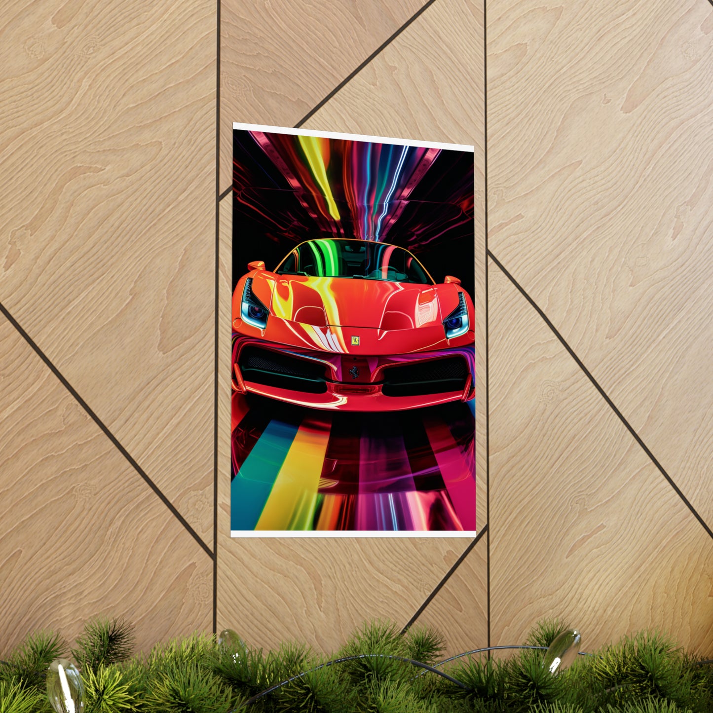 Premium Matte Vertical Posters Ferrari Flair Macro 3