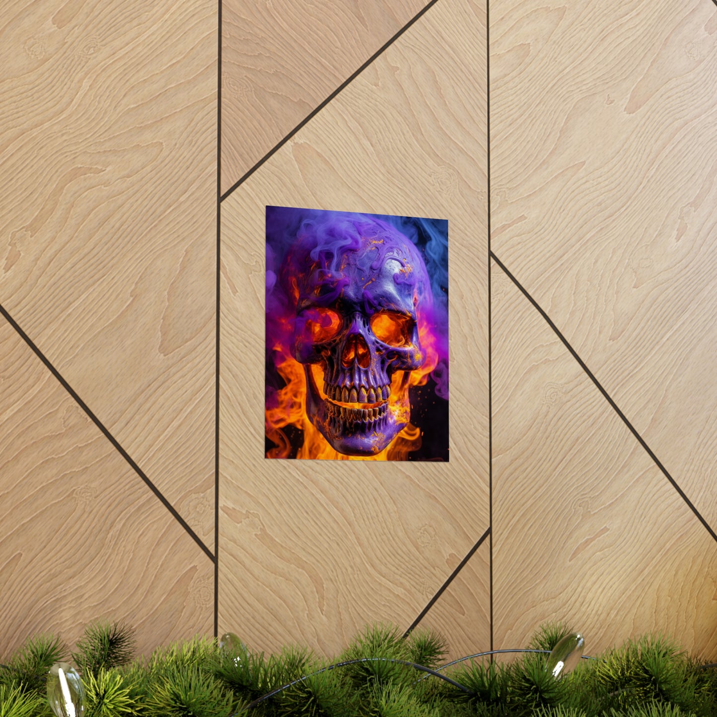 Premium Matte Vertical Posters Macro Skull 1