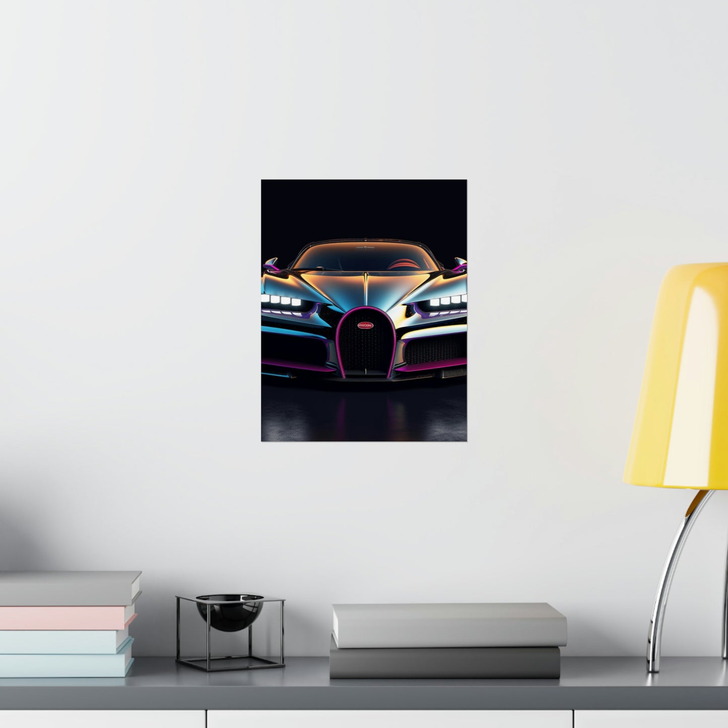 Premium Matte Vertical Posters Hyper Bugatti Chiron 1