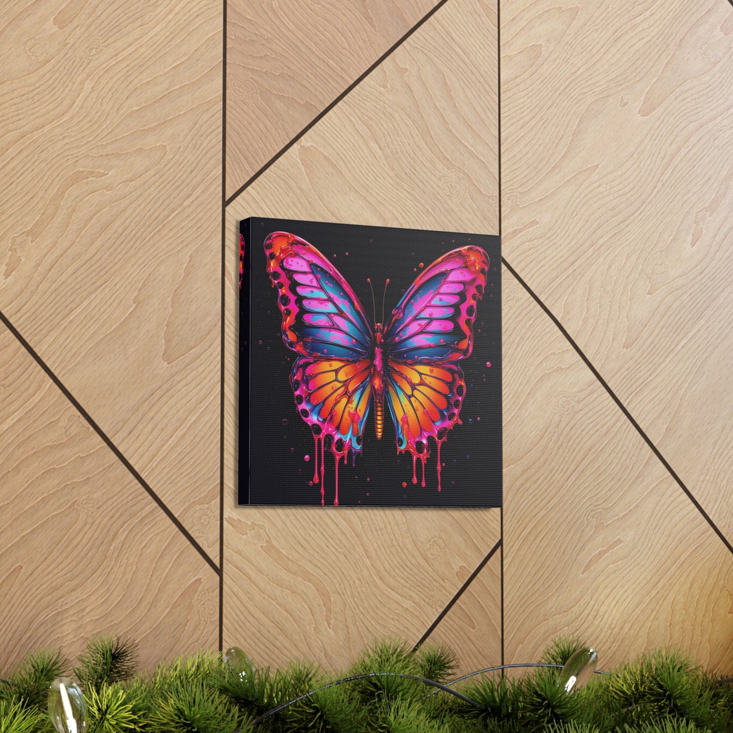 Canvas Gallery Wraps Pink Butterfly Flair 1