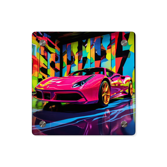 Acrylic Wall Art Panels Ferrari Flair Macro 1