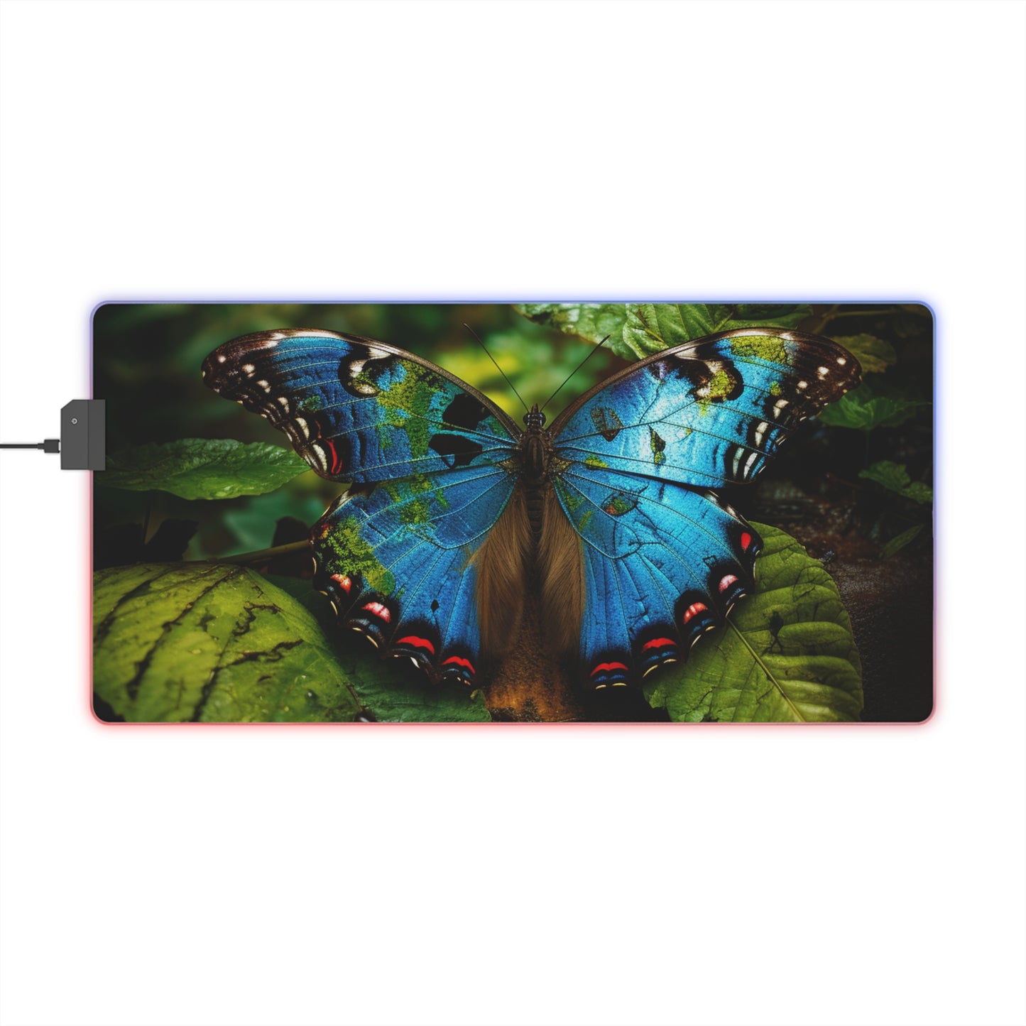 LED Gaming Mouse Pad Jungle Butterfly 2