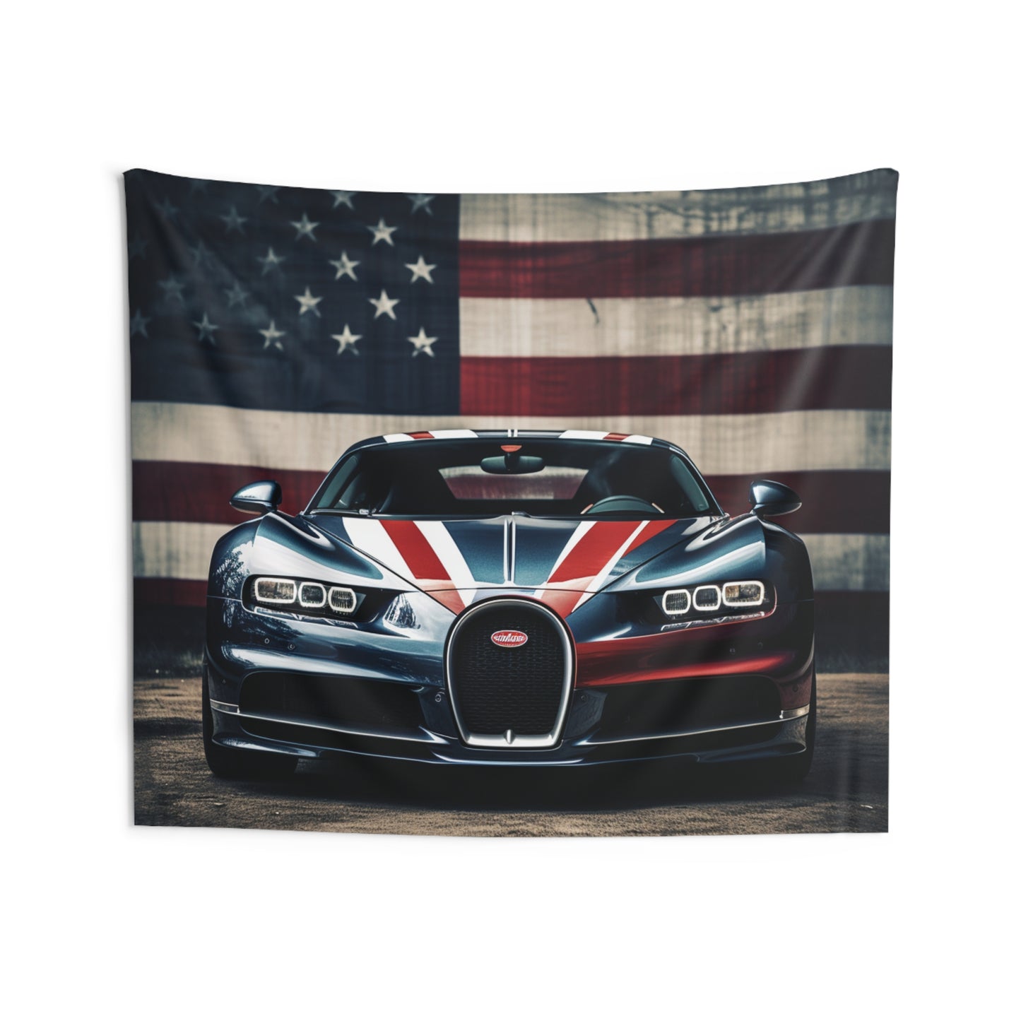 Indoor Wall Tapestries Bugatti Flag 2