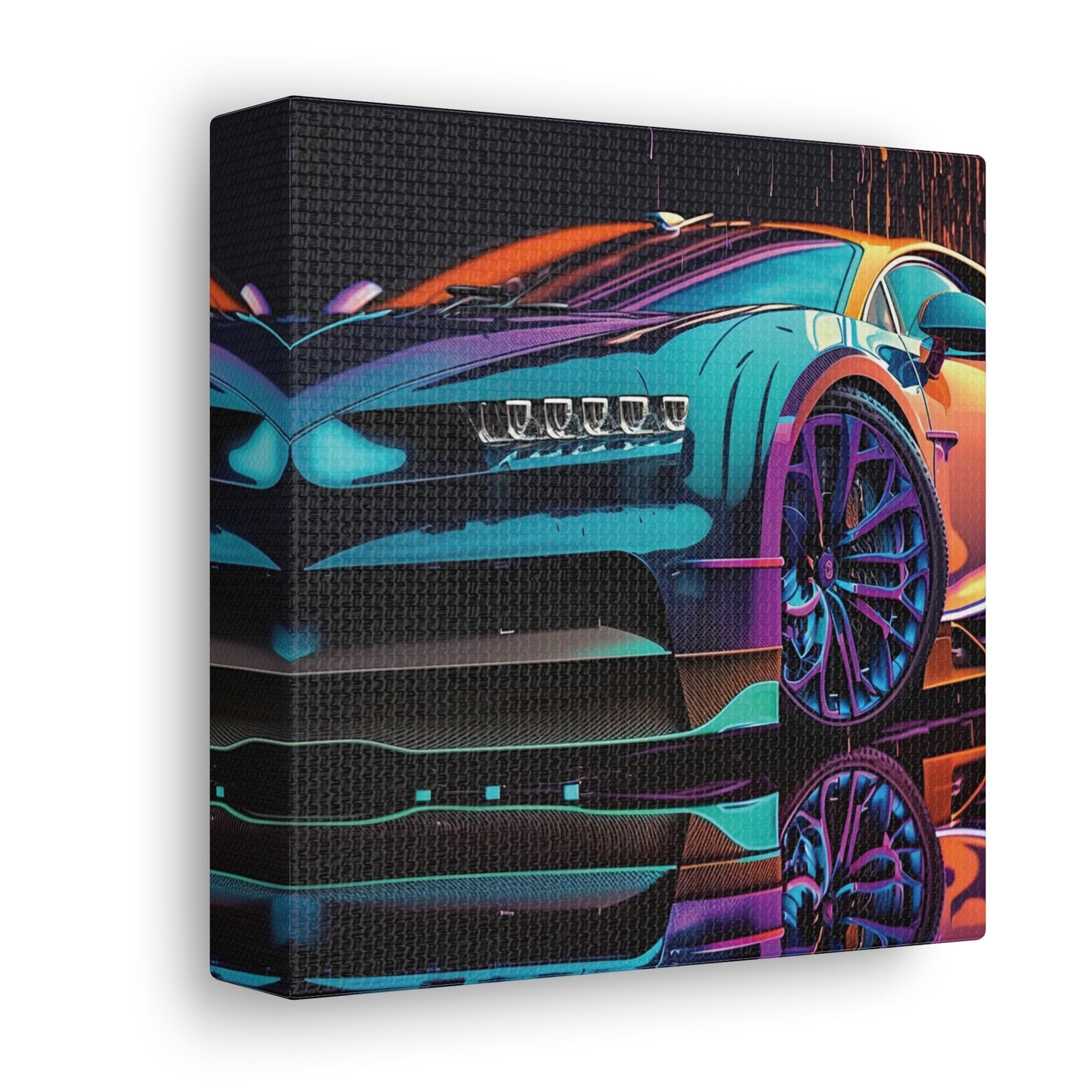 Canvas Gallery Wraps Bugatti Neon Chiron 1