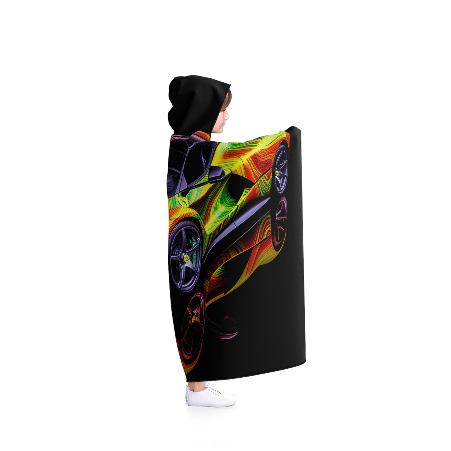 Hooded Blanket Ferrari Neon 4