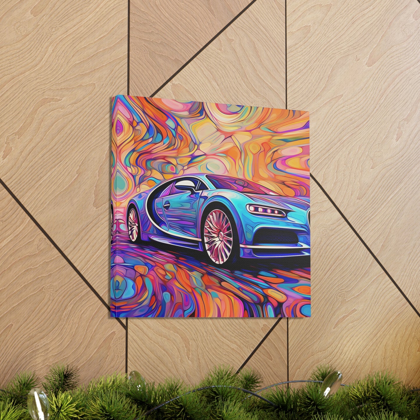 Canvas Gallery Wraps Bugatti Abstract Concept 3