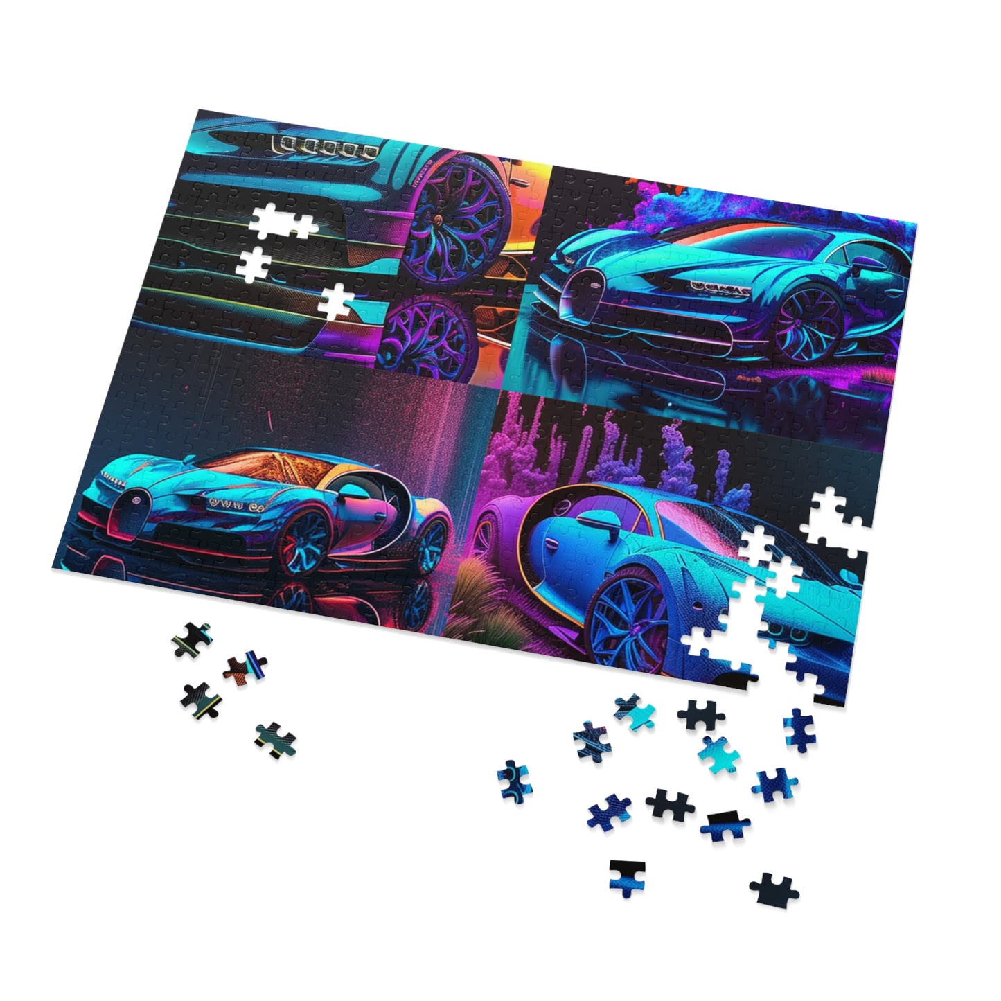 Jigsaw Puzzle (30, 110, 252, 500,1000-Piece) Bugatti Neon Chiron 5