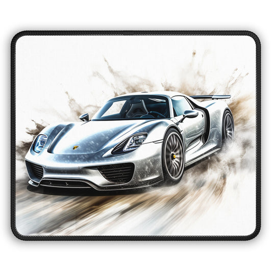 Gaming Mouse Pad  918 Spyder white background driving fast with water splashing 2