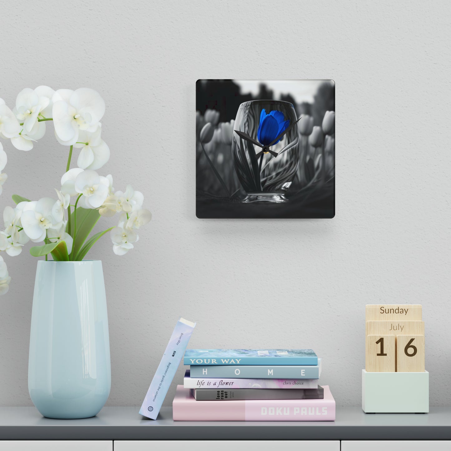 Acrylic Wall Clock Tulip 4