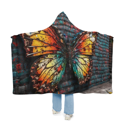 Snuggle Hooded Blanket Liquid Street Butterfly 2